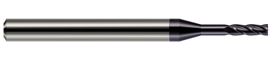 Picture of Harvey Tool 76295-C3 .095 Dia CarbideLNG RCH EM-2 FL, AlTiN End Mill Standard Flute Standard Helix Carbide AlTiN Single End Square Sharp